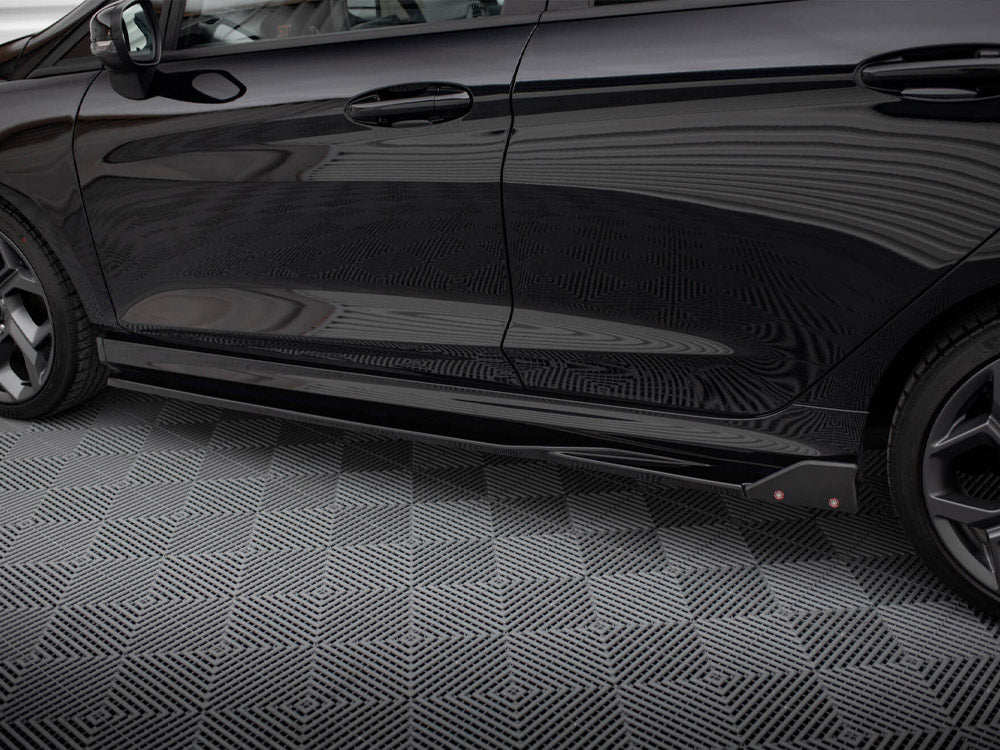 Side Skirts Diffusers V.2 + Flaps compatible with Ford Fiesta ST / ST-Line Mk8