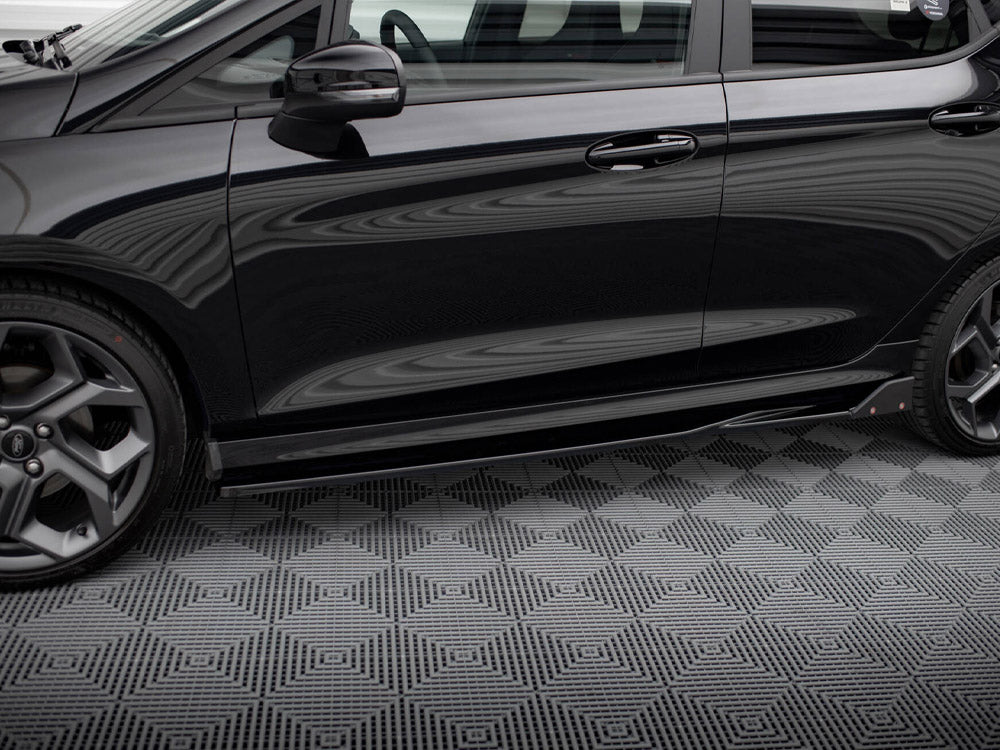 Side Skirts Diffusers V.2 + Flaps compatible with Ford Fiesta ST / ST-Line Mk8