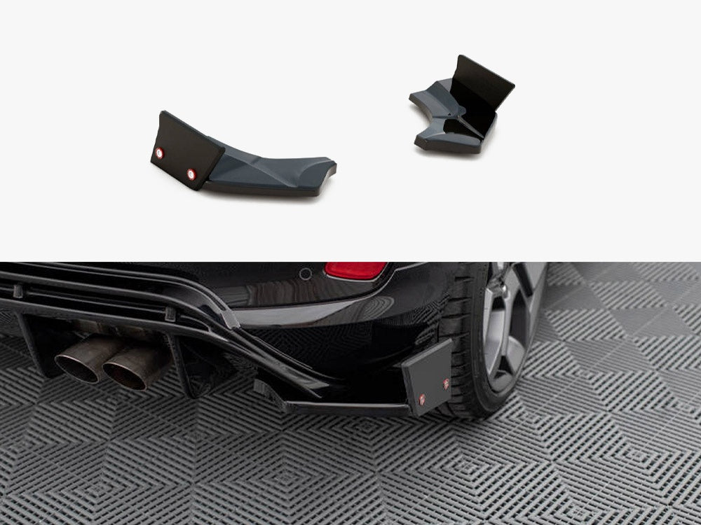 Rear Side Splitters V.4 + Flaps compatible with Ford Fiesta ST Mk8