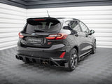 Rear Side Splitters V.4 + Flaps compatible with Ford Fiesta ST Mk8