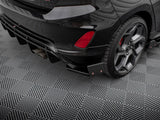 Rear Side Splitters V.4 + Flaps compatible with Ford Fiesta ST Mk8