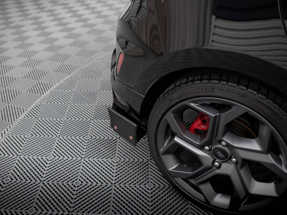 Rear Side Splitters V.4 + Flaps compatible with Ford Fiesta ST Mk8