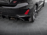 Rear Side Splitters V.4 + Flaps compatible with Ford Fiesta ST Mk8