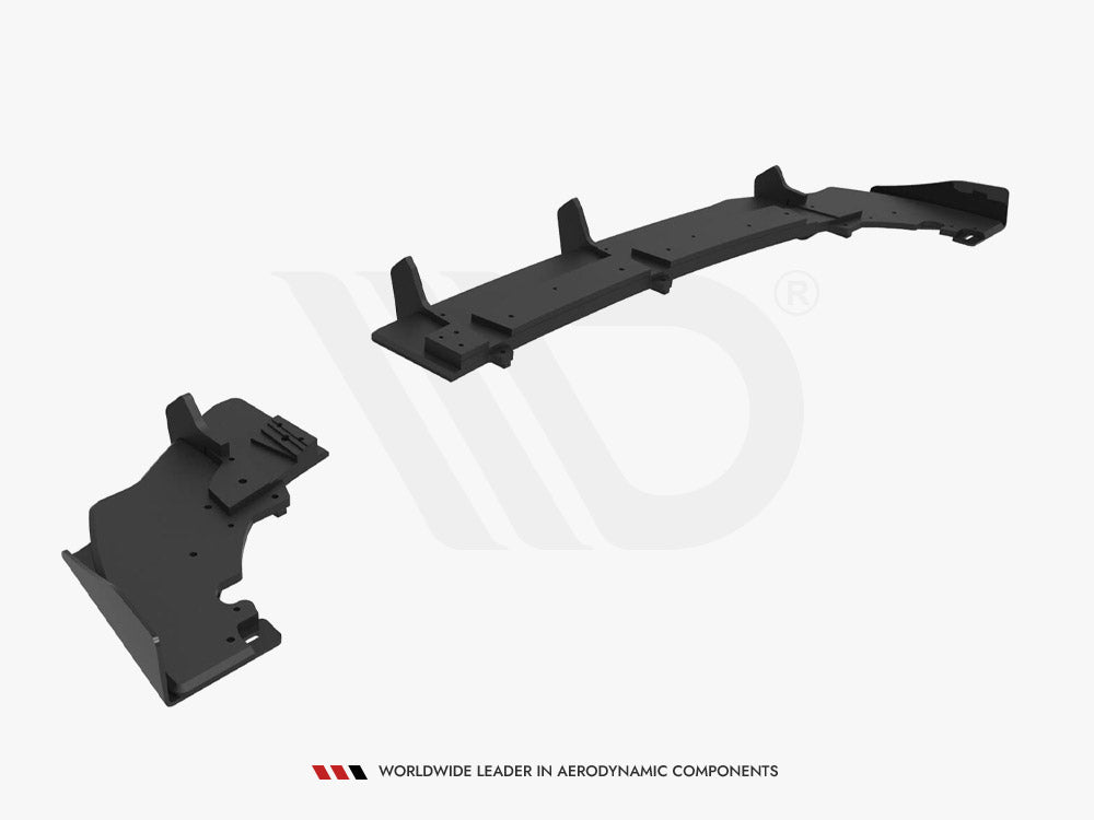 Street PRO Rear Diffuser + Flaps compatible with Ford Fiesta Mk8 ST