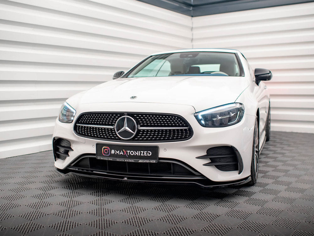 Front Splitter V.1 compatible with Mercedes-Benz E W213 Coupe (C238) / Cabriolet (A238) AMG Line / 53 AMG