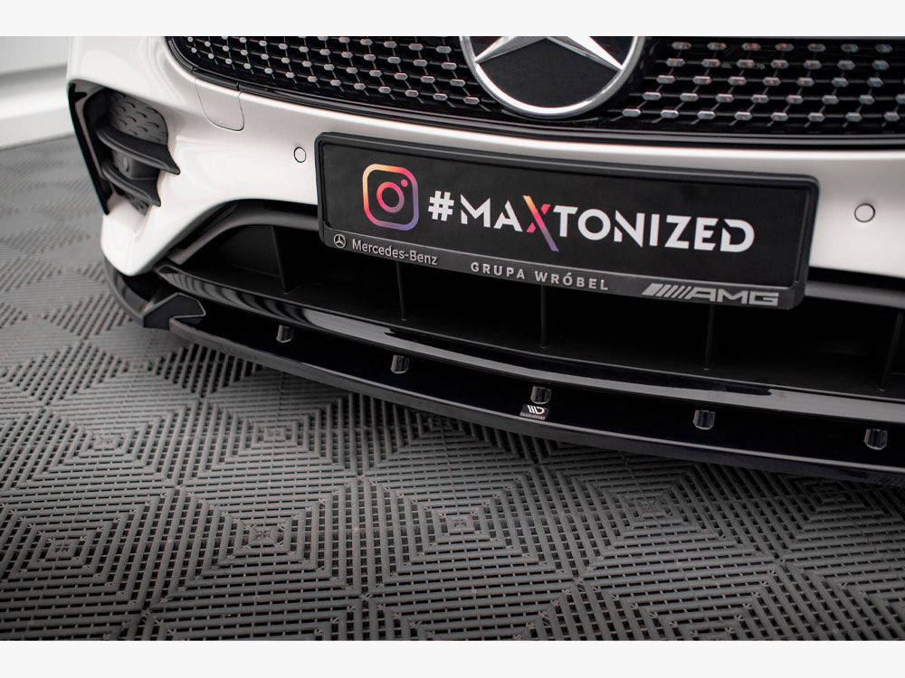 Front Splitter V.2 compatible with Mercedes-Benz E W213 Coupe (C238) / Cabriolet (A238) AMG Line / 53 AMG