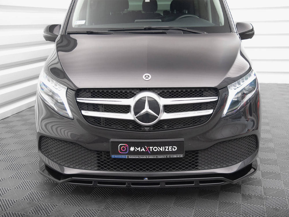 Front Splitter V.2 compatible with Mercedes-Benz V-Class W447 Facelift