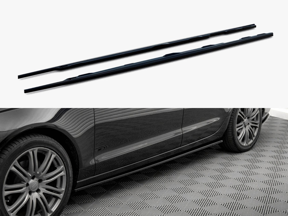 Side Skirts Diffusers V.2 compatible with Audi A6 C7