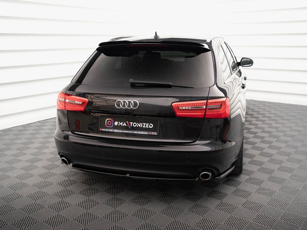 Central Rear Splitter compatible with Audi A6 Avant C7