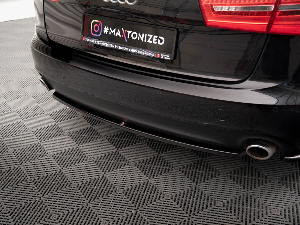 Central Rear Splitter compatible with Audi A6 Avant C7