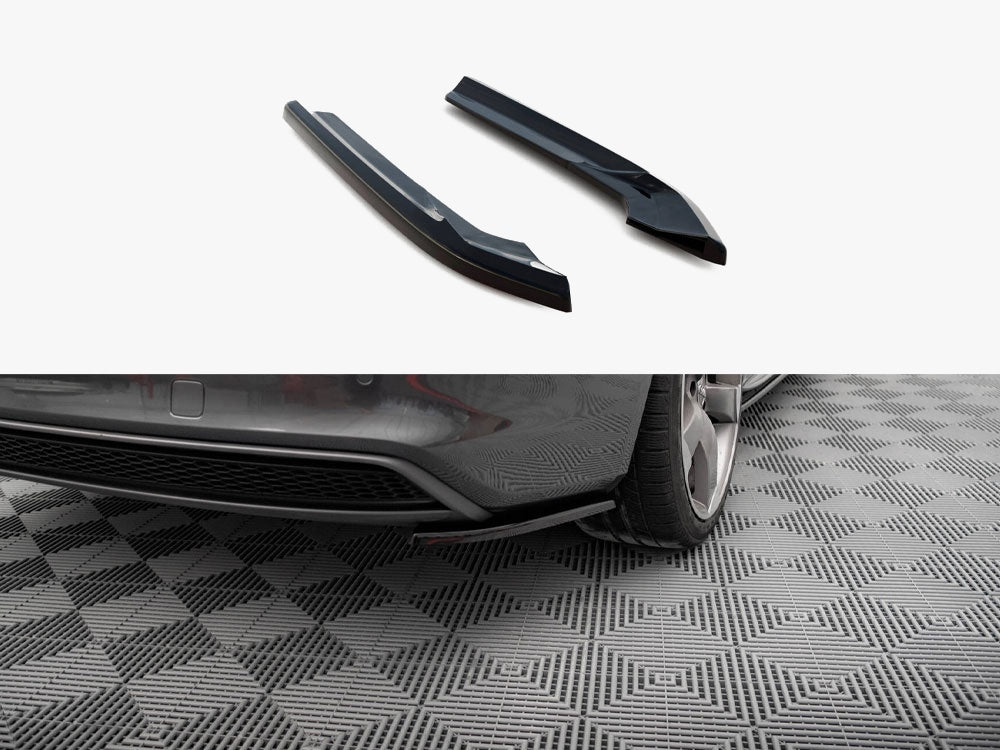 Rear Side Splitters V.2 compatible with Audi A4 S Line Avant B8 Facelift
