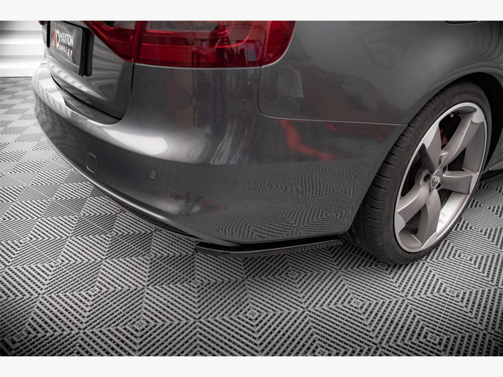 Rear Side Splitters V.2 compatible with Audi A4 S Line Avant B8 Facelift