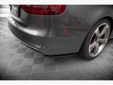 Rear Side Splitters V.2 compatible with Audi A4 S Line Avant B8 Facelift