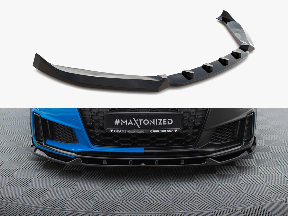 Front Splitter V.1 compatible with Audi TT S / TT S Line 8S Facelift
