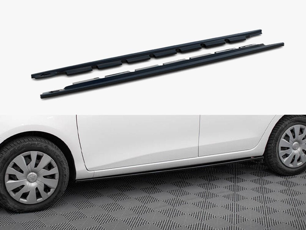 Side Skirts Diffusers compatible with Toyota Yaris Mk3 Facelift