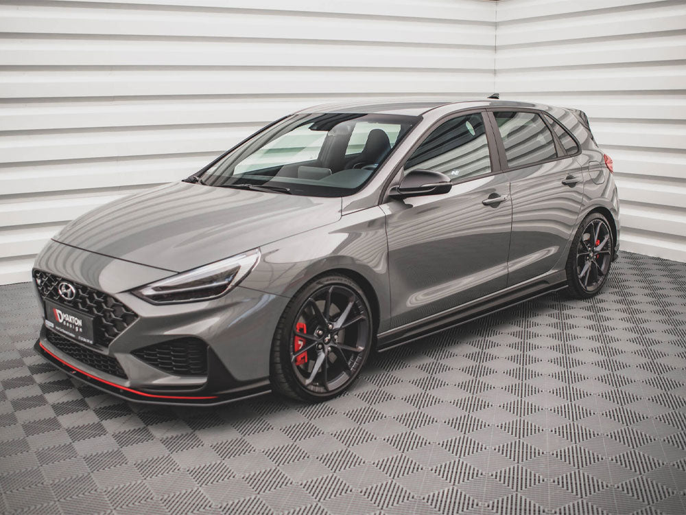 Street PRO Side Skirt Diffusers V.2 compatible with Hyundai i30 N / N Line Hatchback / Fastback Mk3 / Mk3 Facelift