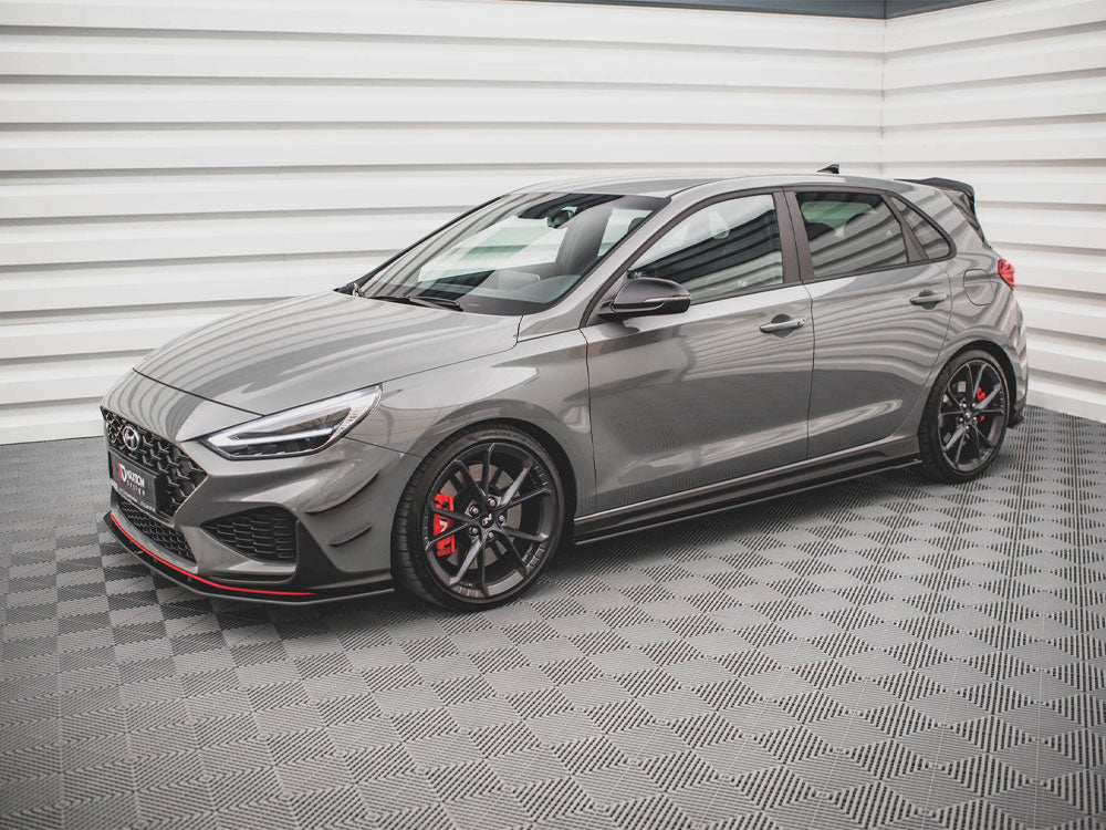 Street PRO Side Skirt Diffusers V.2 compatible with Hyundai i30 N / N Line Hatchback / Fastback Mk3 / Mk3 Facelift