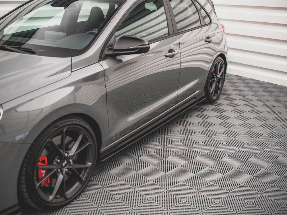 Street PRO Side Skirt Diffusers V.2 compatible with Hyundai i30 N / N Line Hatchback / Fastback Mk3 / Mk3 Facelift
