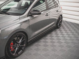 Street PRO Side Skirt Diffusers V.2 compatible with Hyundai i30 N / N Line Hatchback / Fastback Mk3 / Mk3 Facelift