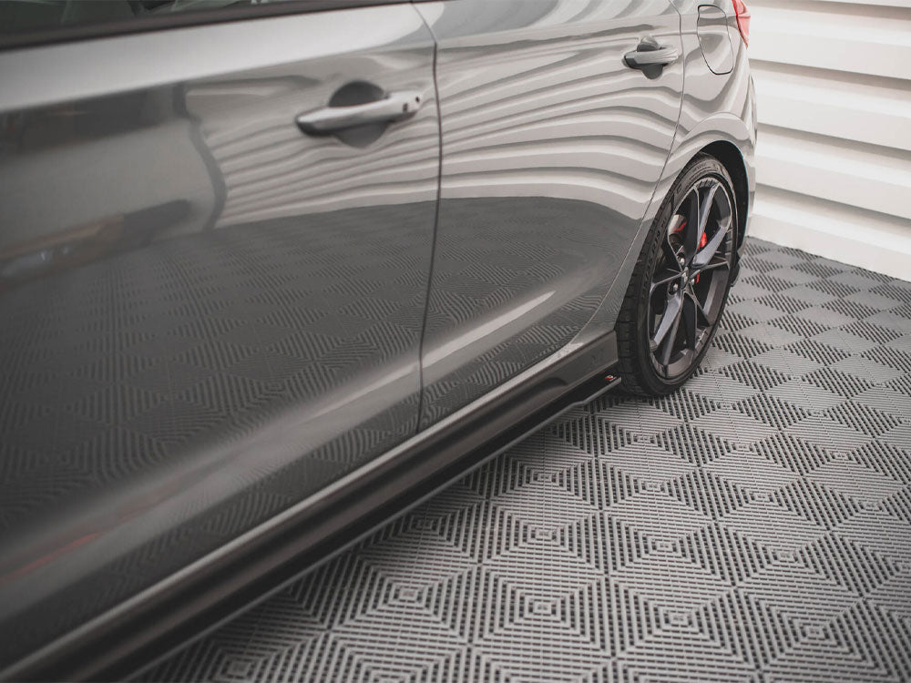 Street PRO Side Skirt Diffusers V.2 compatible with Hyundai i30 N / N Line Hatchback / Fastback Mk3 / Mk3 Facelift