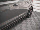 Street PRO Side Skirt Diffusers V.2 compatible with Hyundai i30 N / N Line Hatchback / Fastback Mk3 / Mk3 Facelift