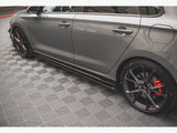 Street PRO Side Skirt Diffusers V.2 compatible with Hyundai i30 N / N Line Hatchback / Fastback Mk3 / Mk3 Facelift