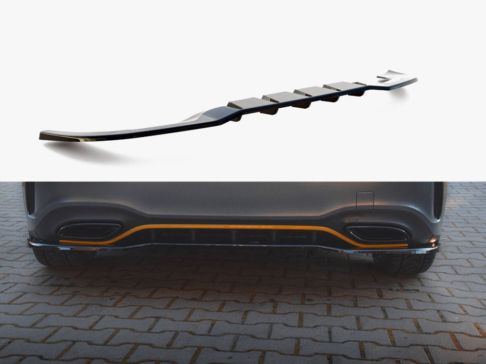 Rear Splitter (Vertical Bars) compatible with Mercedes-Benz A Hatchback AMG Line W177