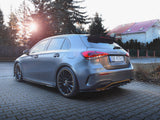 Rear Splitter (Vertical Bars) compatible with Mercedes-Benz A Hatchback AMG Line W177