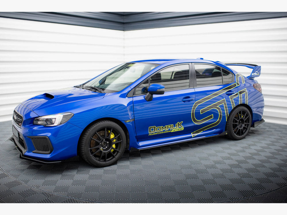 Street PRO Side Skirts Diffusers + Flaps compatible with Subaru WRX STI Mk1