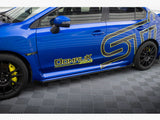 Street PRO Side Skirts Diffusers + Flaps compatible with Subaru WRX STI Mk1