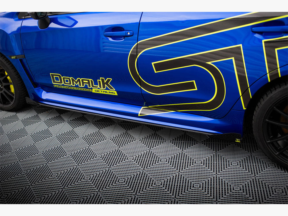 Street PRO Side Skirts Diffusers + Flaps compatible with Subaru WRX STI Mk1