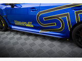 Street PRO Side Skirts Diffusers + Flaps compatible with Subaru WRX STI Mk1
