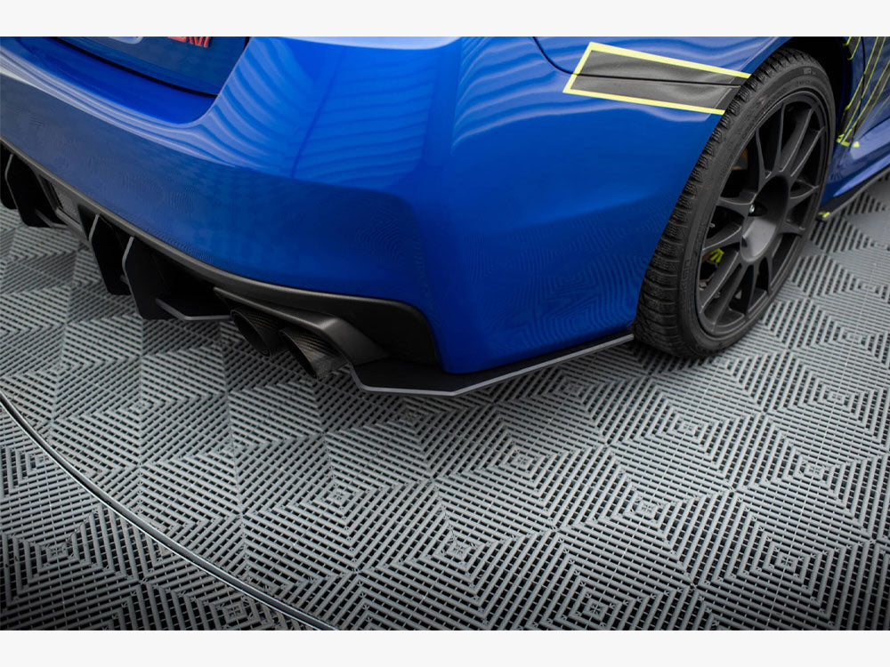 Street Pro Rear Side Splitters compatible with Subaru WRX STI Mk1