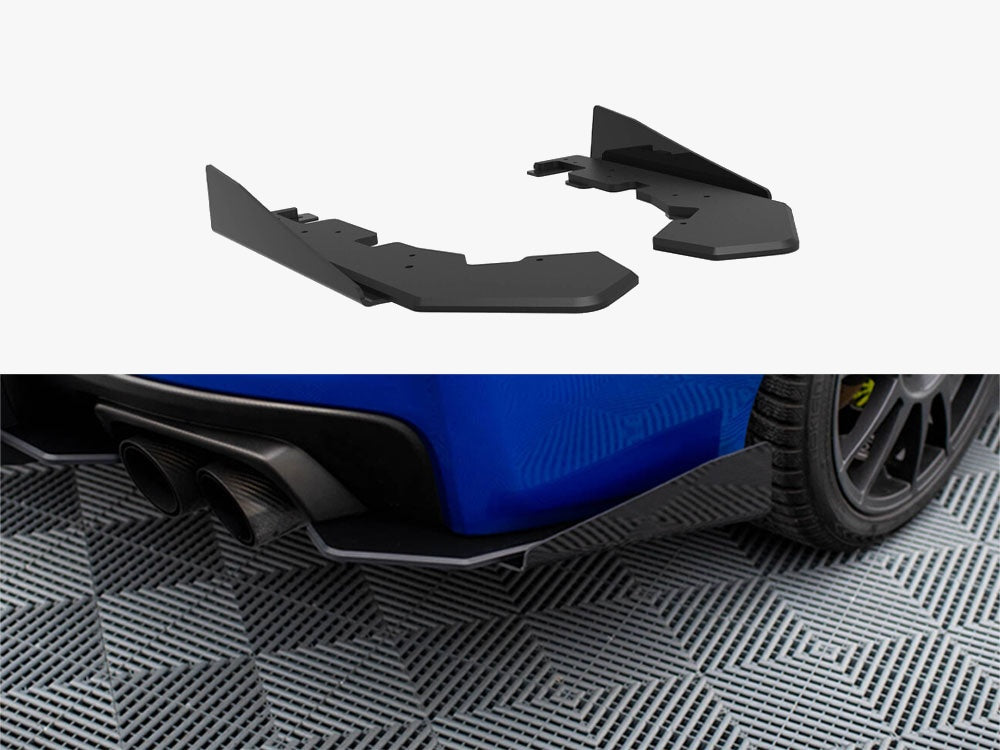 Street Pro Rear Side Splitters + Flaps compatible with Subaru WRX STI Mk1