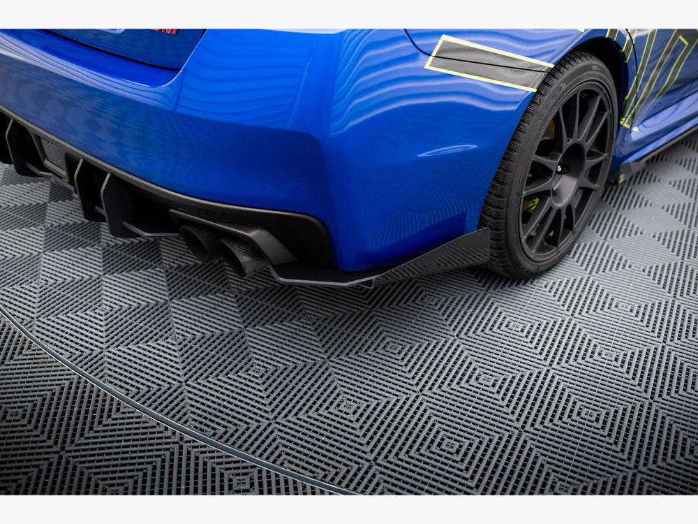 Street Pro Rear Side Splitters + Flaps compatible with Subaru WRX STI Mk1
