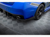 Street Pro Rear Side Splitters + Flaps compatible with Subaru WRX STI Mk1
