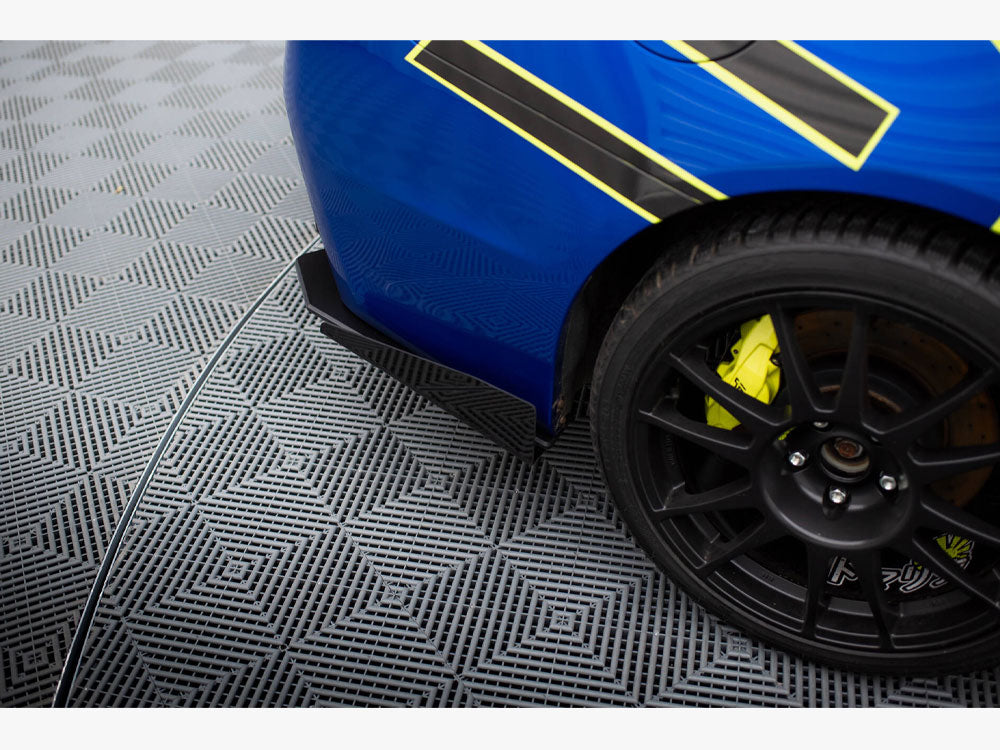 Street Pro Rear Side Splitters + Flaps compatible with Subaru WRX STI Mk1