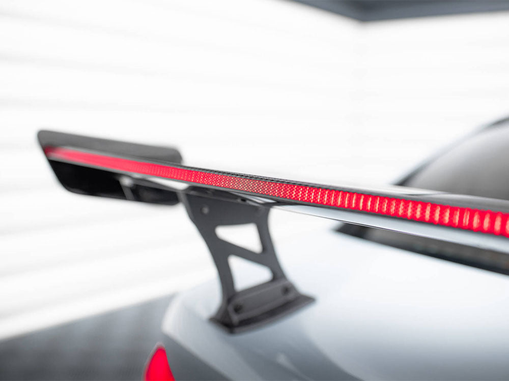 Carbon Spoiler With Internal Brackets Uprights + LED compatible with BMW M3 G80 / M340i G20 / 3 M-Pack G20 / 3 Standard G20