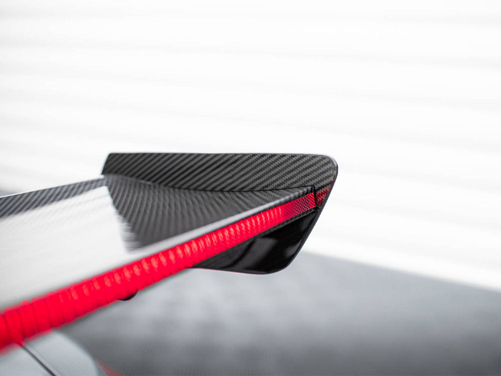 Carbon Spoiler With Internal Brackets Uprights + LED compatible with BMW M3 G80 / M340i G20 / 3 M-Pack G20 / 3 Standard G20