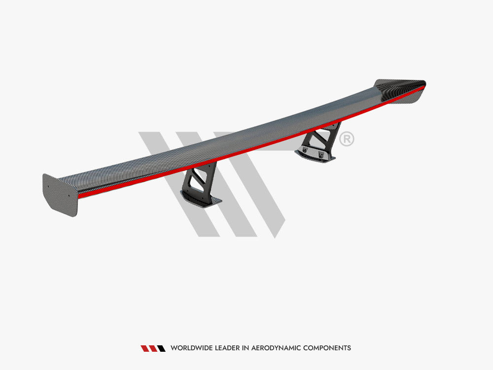 Carbon Spoiler With Internal Brackets Uprights + LED compatible with BMW M3 G80 / M340i G20 / 3 M-Pack G20 / 3 Standard G20