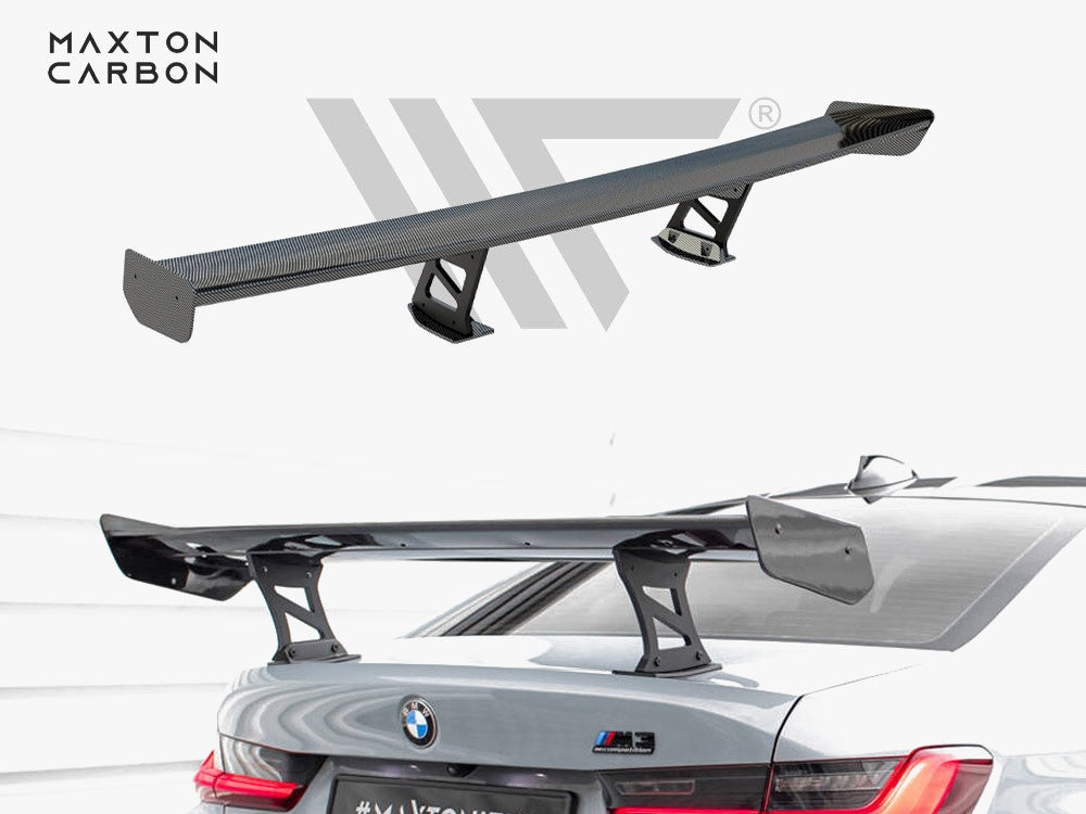 Carbon Spoiler With Internal Brackets Uprights compatible with BMW M3 G80 / M340i G20 / 3 M-Pack G20 / 3 Standard G20