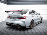 Carbon Spoiler With External Brackets Uprights + LED compatible with BMW M3 G80 / M340i G20 / 3 M-Pack G20 / 3 Standard G20