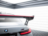 Carbon Spoiler With External Brackets Uprights + LED compatible with BMW M3 G80 / M340i G20 / 3 M-Pack G20 / 3 Standard G20