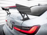 Carbon Spoiler With External Brackets Uprights + LED compatible with BMW M3 G80 / M340i G20 / 3 M-Pack G20 / 3 Standard G20