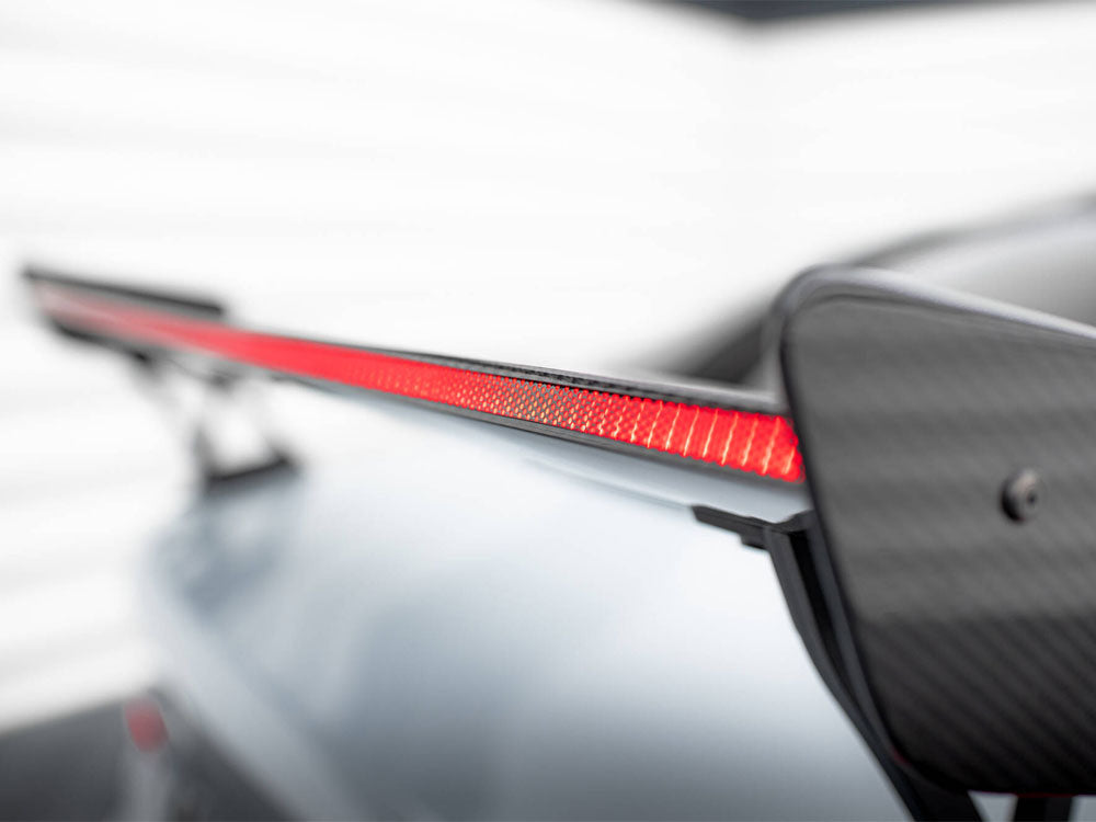 Carbon Spoiler With External Brackets Uprights + LED compatible with BMW M3 G80 / M340i G20 / 3 M-Pack G20 / 3 Standard G20