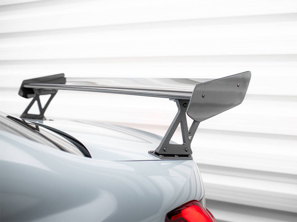 Carbon Spoiler With External Brackets Uprights + LED compatible with BMW M3 G80 / M340i G20 / 3 M-Pack G20 / 3 Standard G20