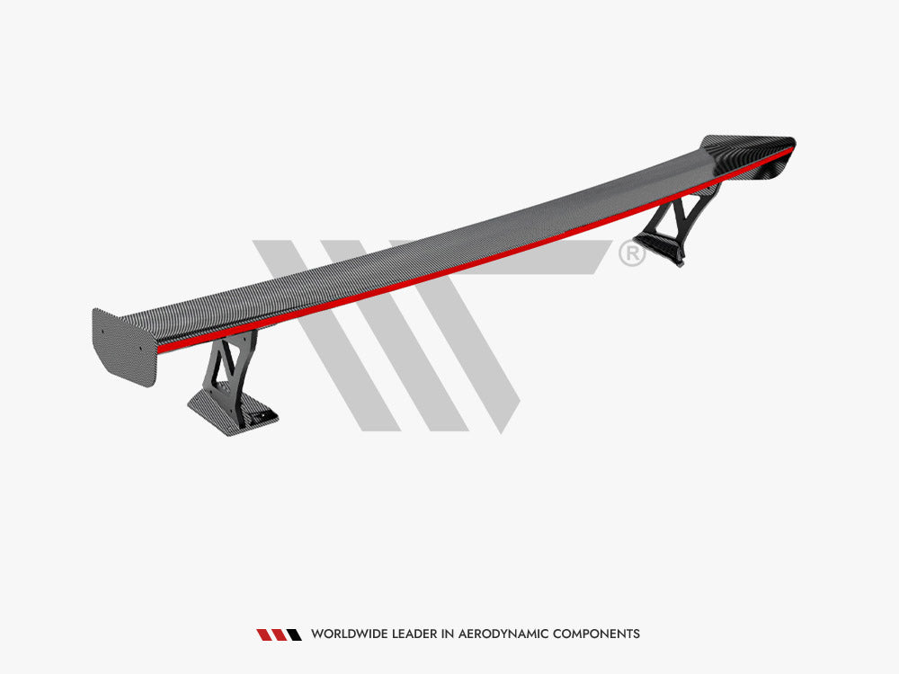 Carbon Spoiler With External Brackets Uprights + LED compatible with BMW M3 G80 / M340i G20 / 3 M-Pack G20 / 3 Standard G20
