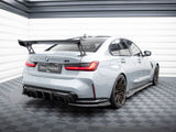 Carbon Spoiler With External Brackets Uprights compatible with BMW M3 G80 / M340i G20 / 3 M-Pack G20 / 3 Standard G20