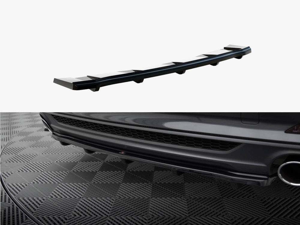 Central Rear Splitter (Vertical Bars) compatible with Audi A5 S Line F5 Coupe / Sportback