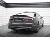 Central Rear Splitter (Vertical Bars) compatible with Audi A5 S Line F5 Coupe / Sportback